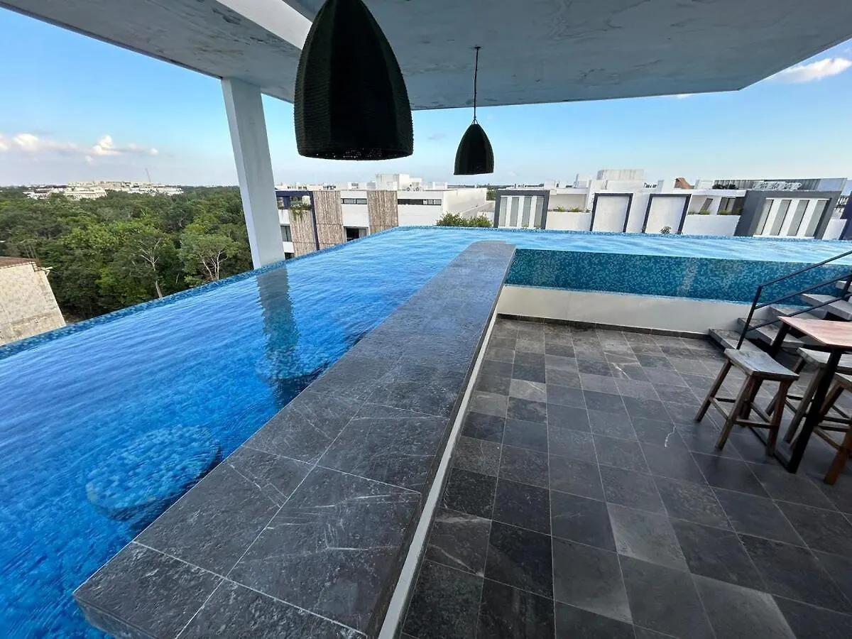 Tulum Aldea Zama Studio With Stable Wifi, Gym And Rooftop Pool Appartamento